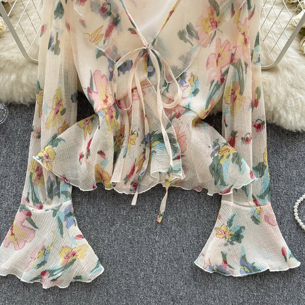 Tatlı Fırfırlı Kol Chiffon Bluz
