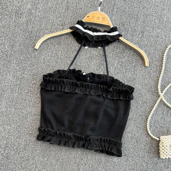 Seksiy Backless Derin Yaka Atlet