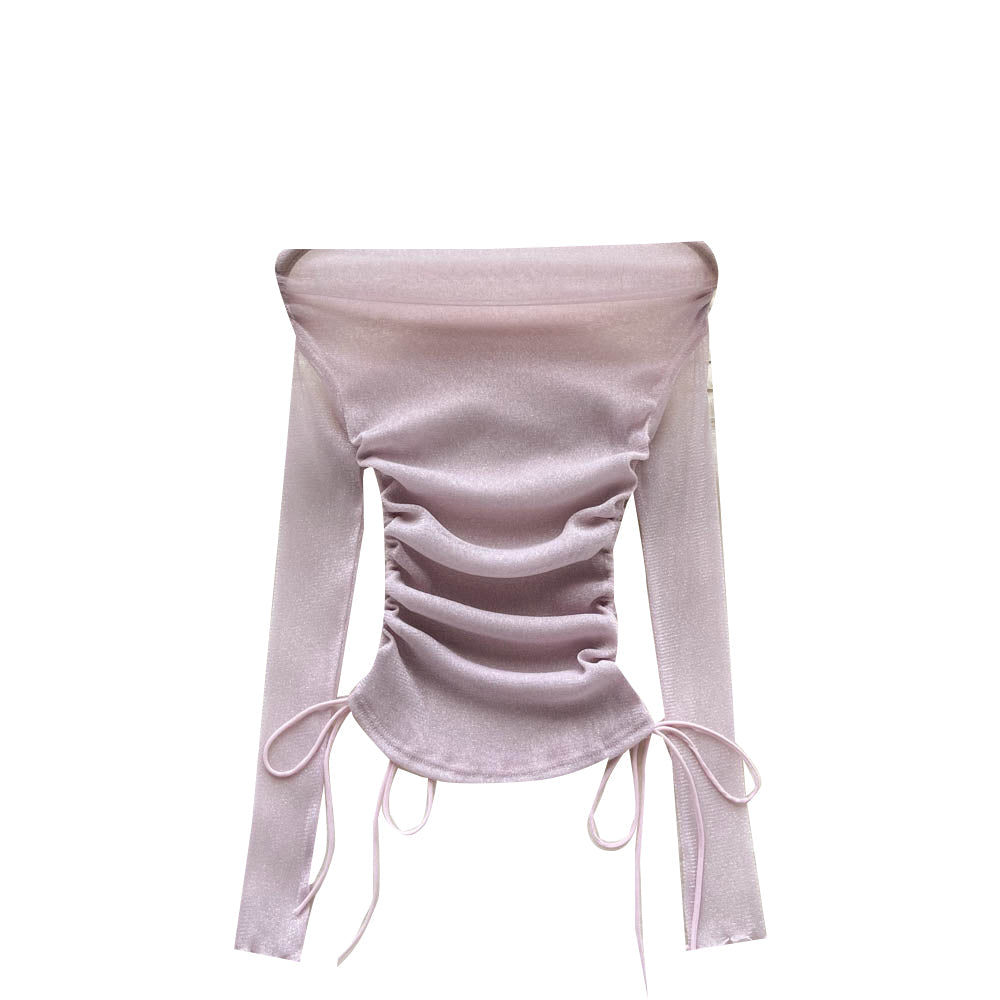 Niş Çekmeli Off-shoulder Üst