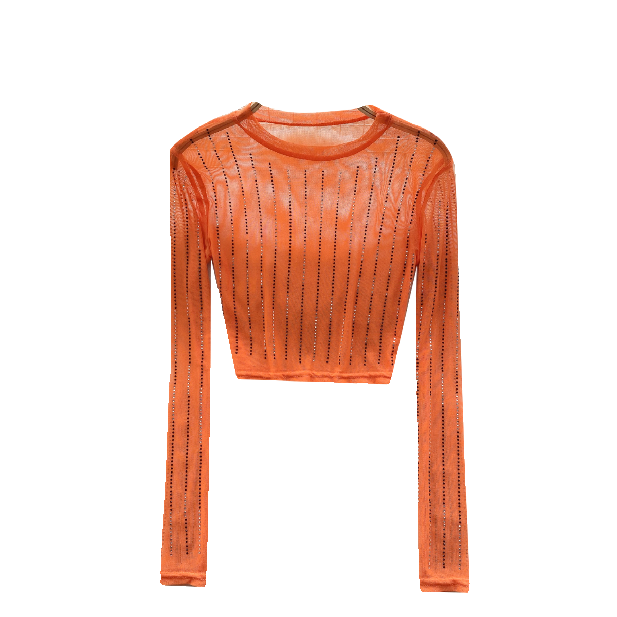 Rhinestone Taşlı Mesh Alt Tişört