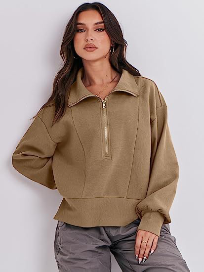 Şık Fermuarlı Sweatshirt