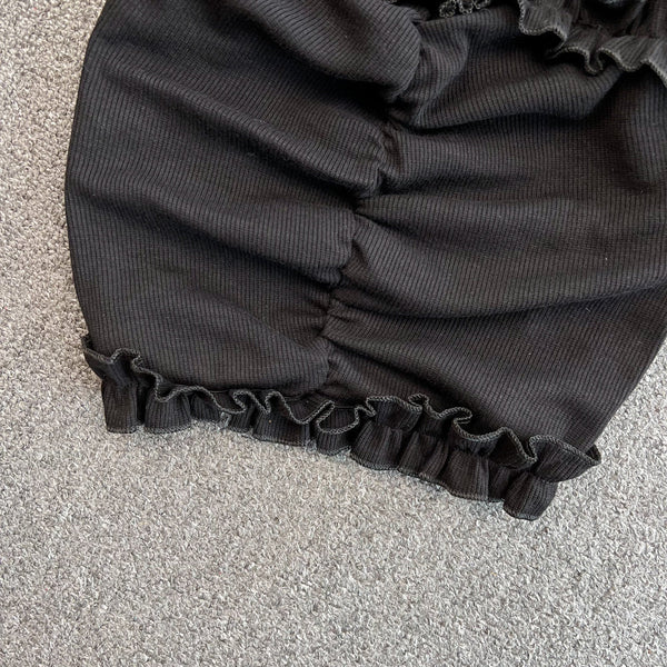 Seksiy Backless Derin Yaka Atlet
