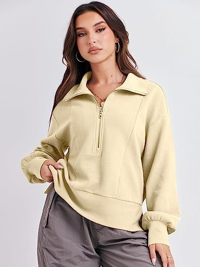 Şık Fermuarlı Sweatshirt