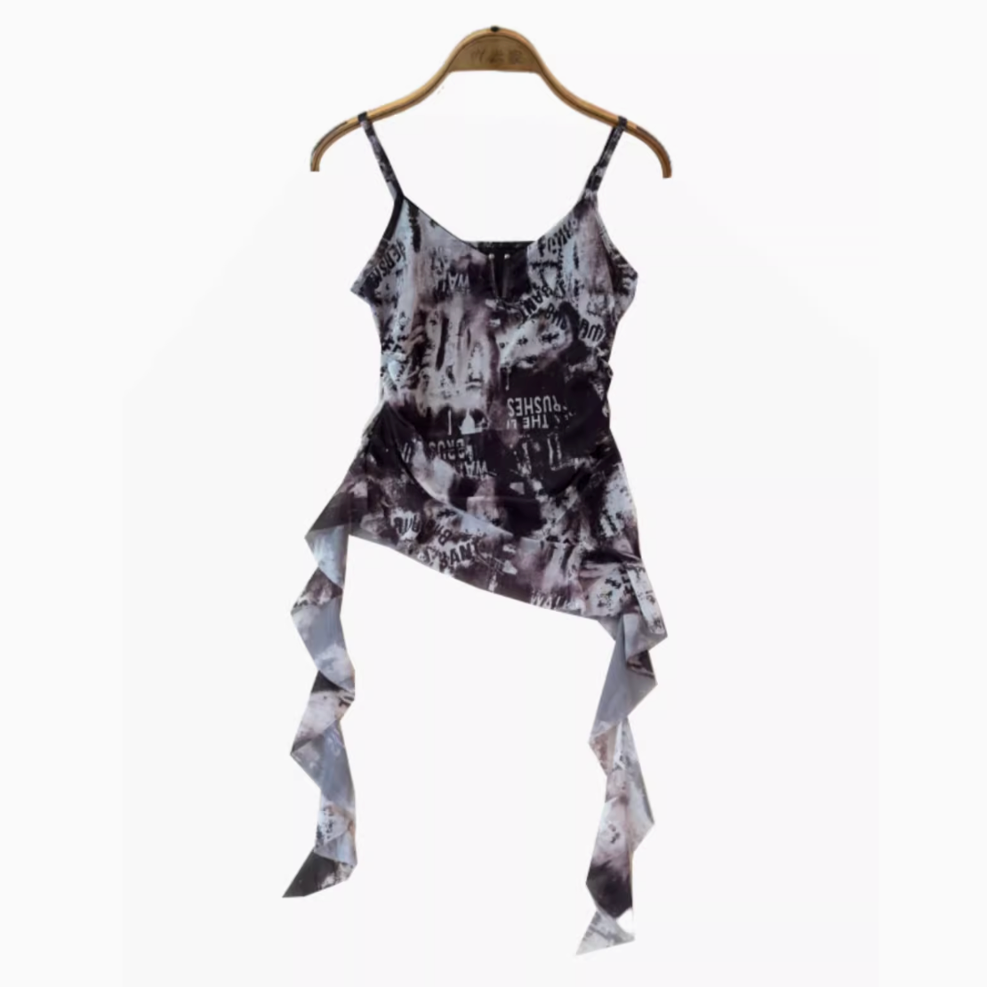 Düzensiz Tasarım Tie-dye Atlet