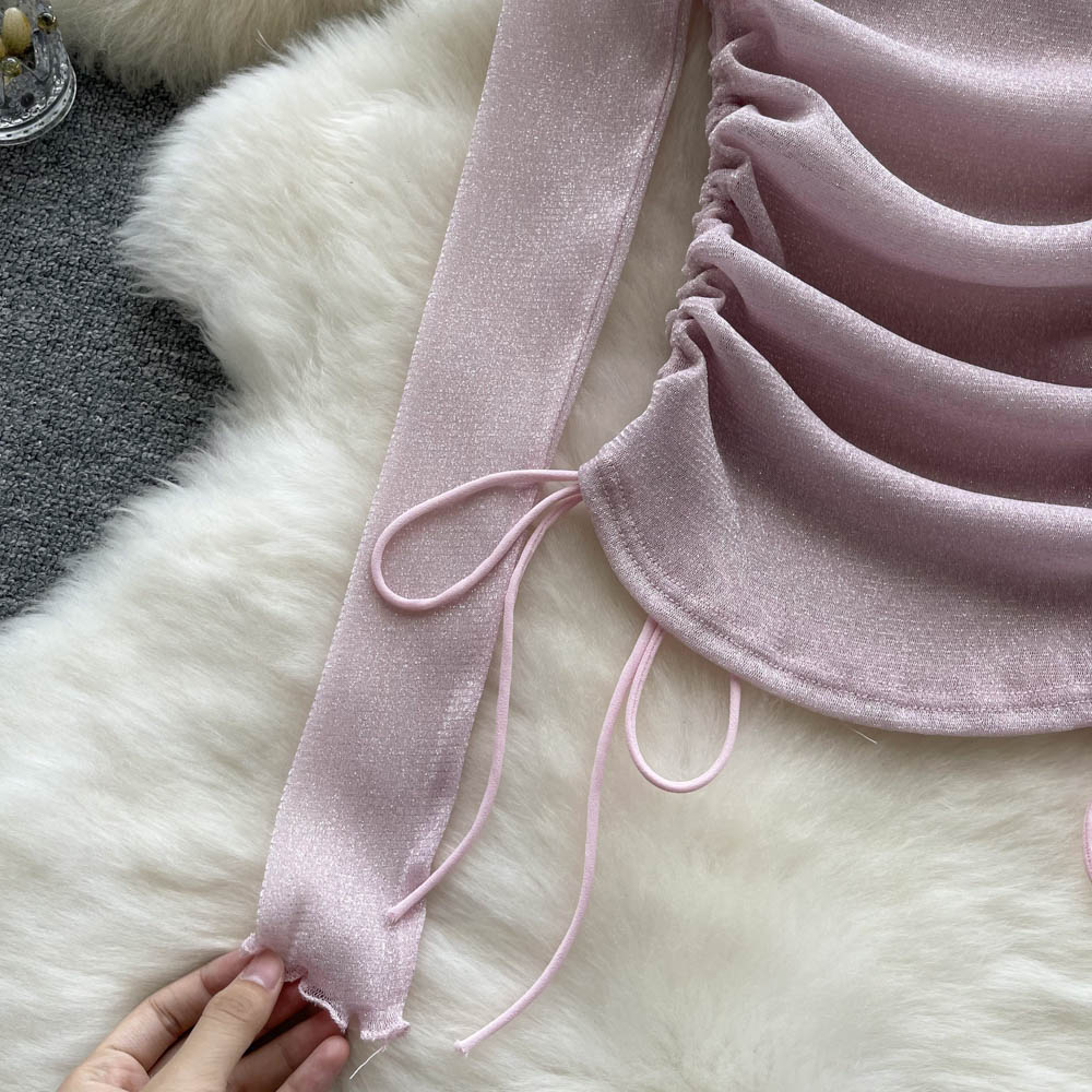 Niş Çekmeli Off-shoulder Üst