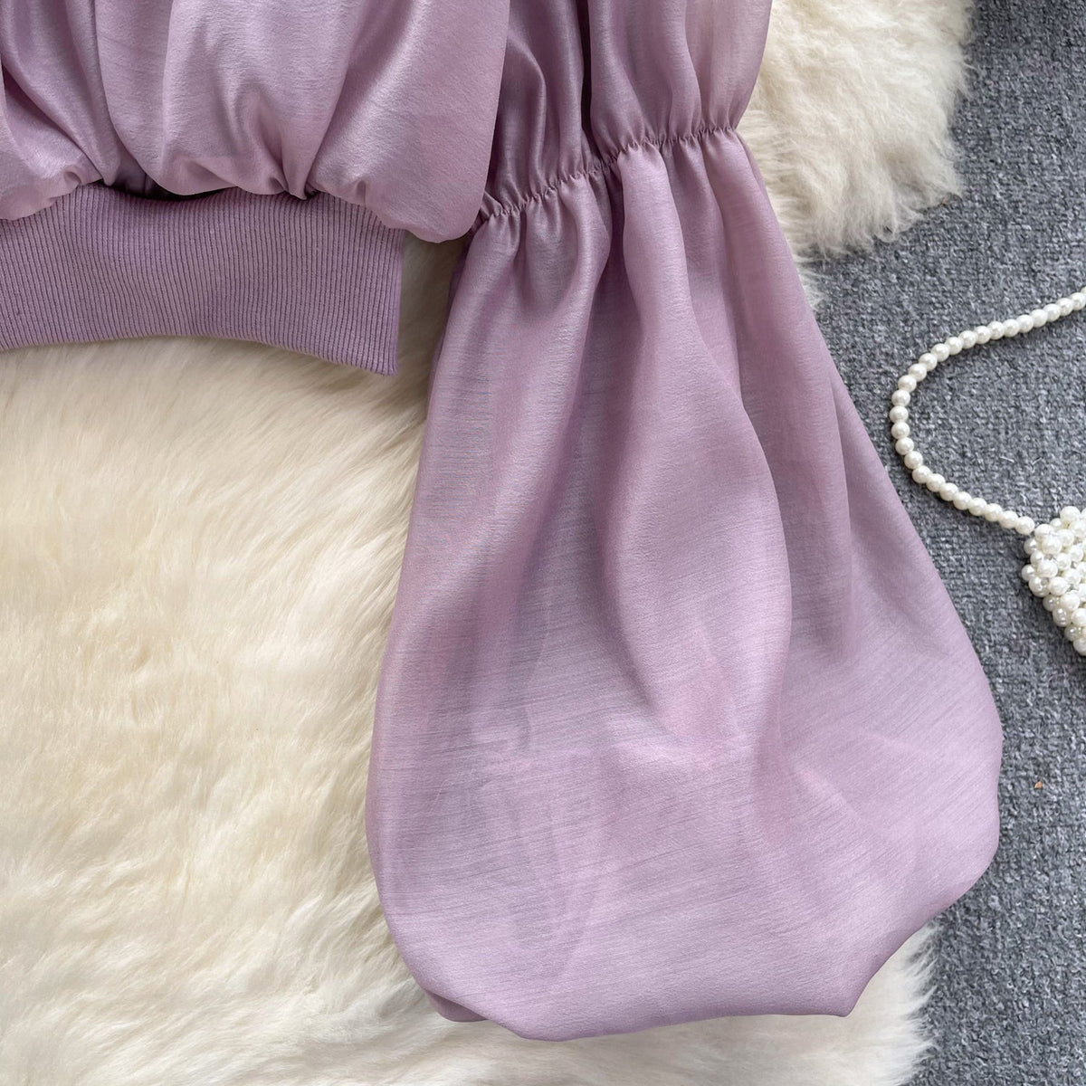 Seksiy Off-shoulder Volanlı Şifon Bluz