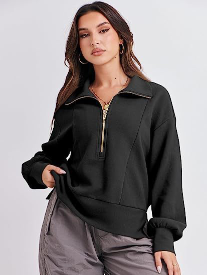 Şık Fermuarlı Sweatshirt