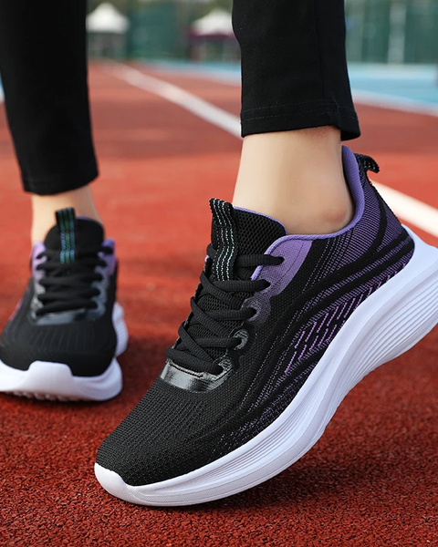 Black & Purple Sneakers Ayakkabı