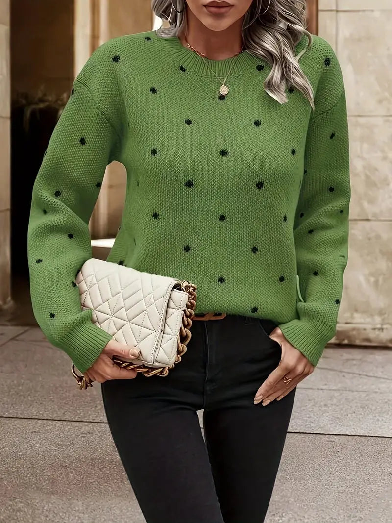 Chloe – puantiye desenli kazak