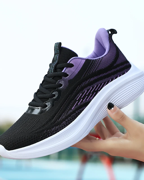 Black & Purple Sneakers Ayakkabı