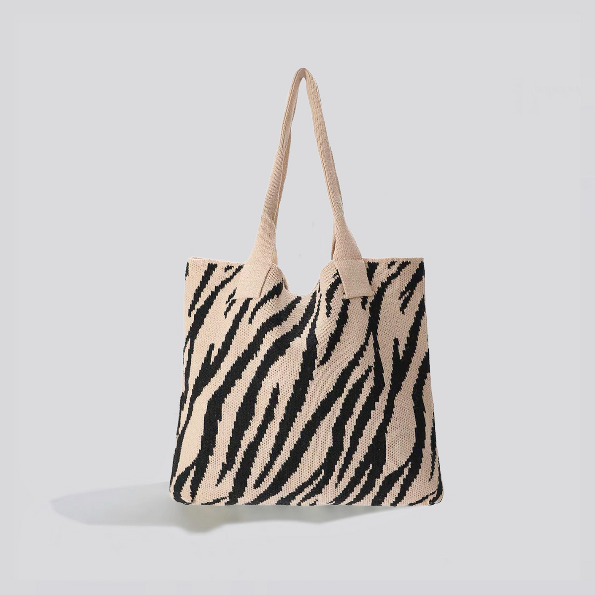 Zebra Desenli Alışveriş Çantası