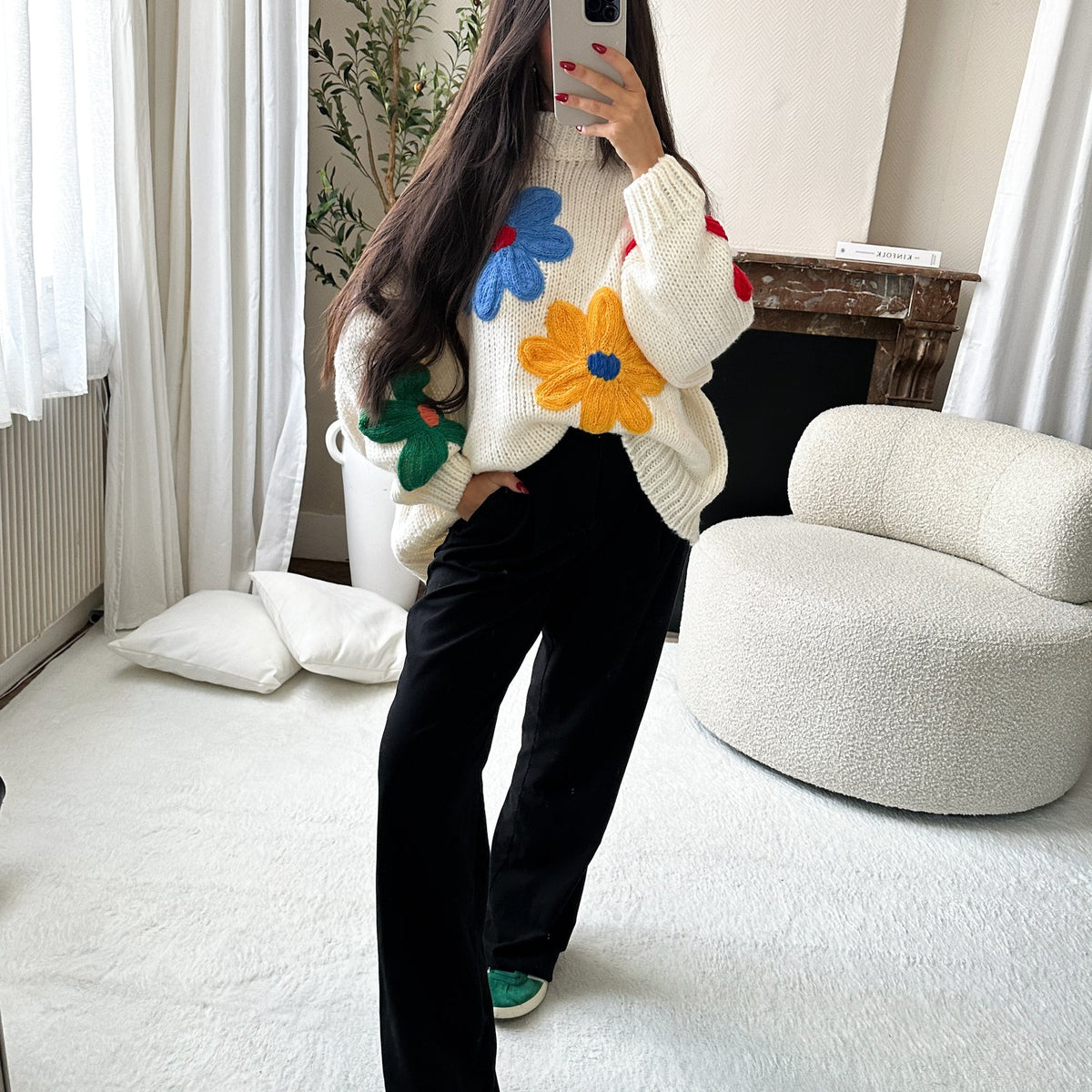 Mia™ Pullover Margerite yumuşak yün