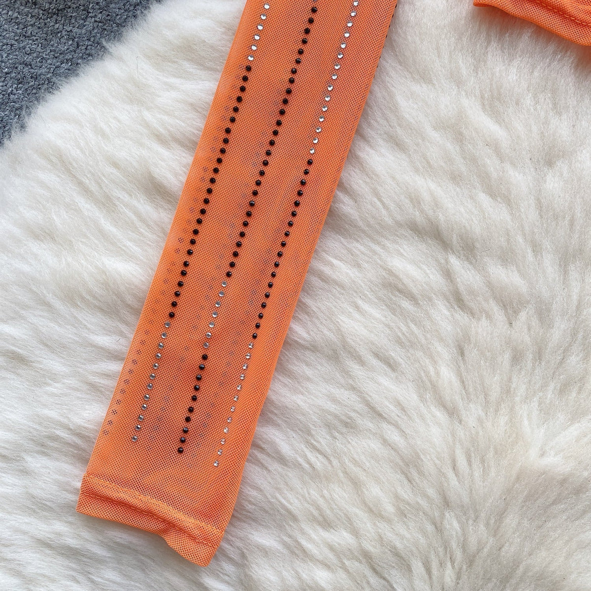 Rhinestone Taşlı Mesh Alt Tişört