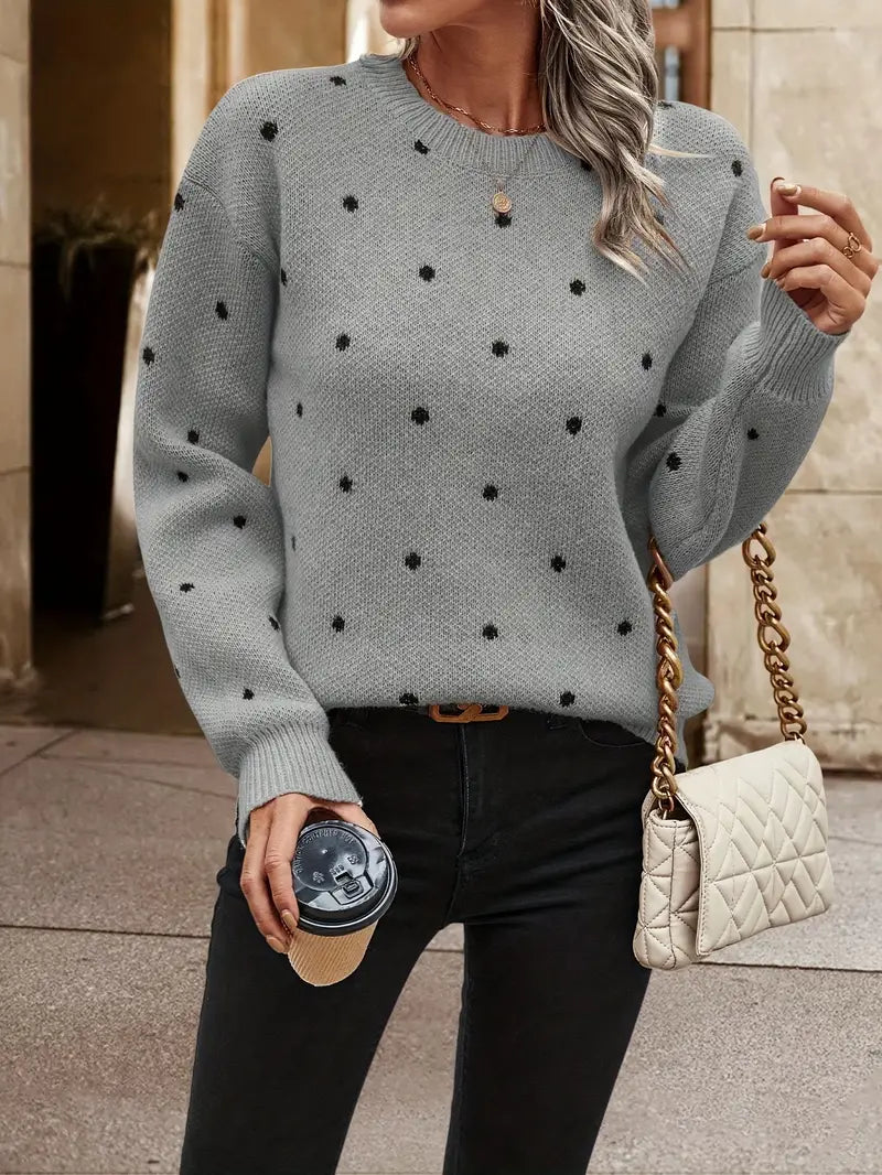 Chloe – puantiye desenli kazak