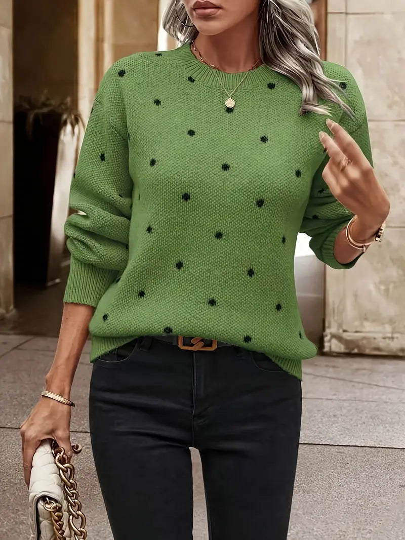 Chloe – puantiye desenli kazak