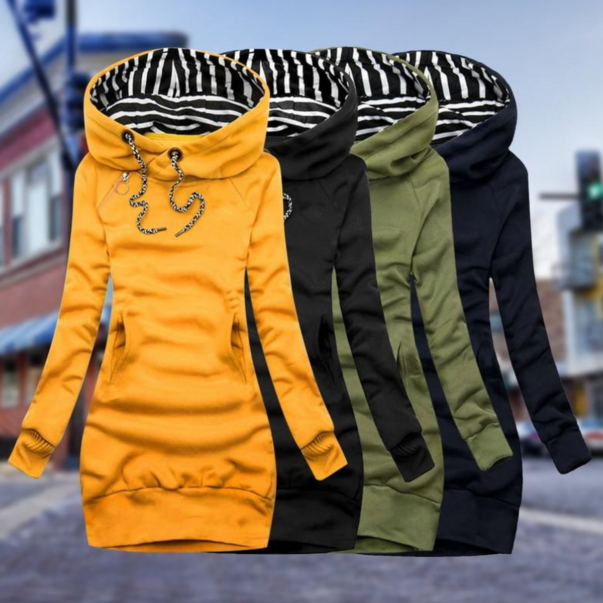 LEONAS - Kış için Sıcak Uzun Kollu Sweatshirt