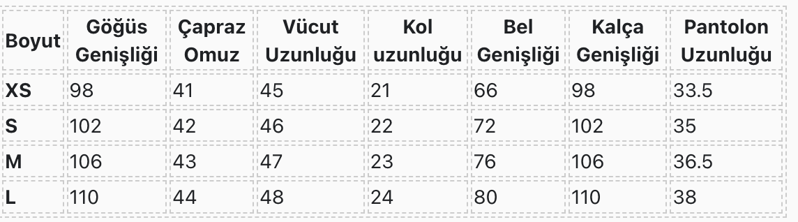 KADIN EKOL SET YM137