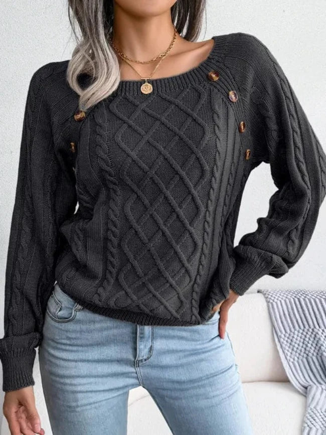 Danielle - Kadınlar için Çok Yönlü Triko Kazak