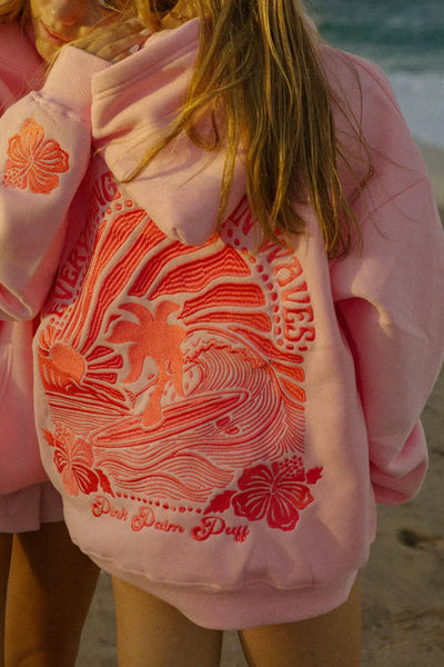 Abigail - Kapüşonlu Sweatshirt - Günbatımı Geri