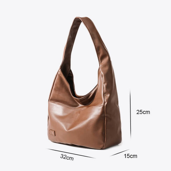 Vegan Deri Hobo-Omhängetasche Kuriertasche