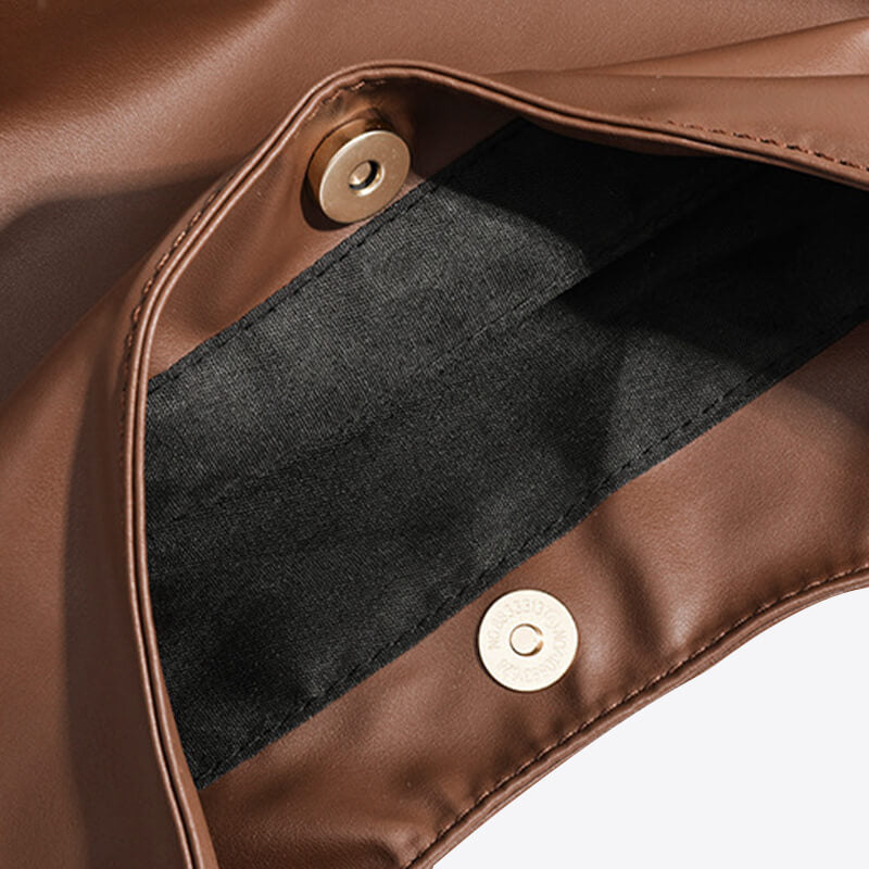Vegan Deri Hobo-Omhängetasche Kuriertasche