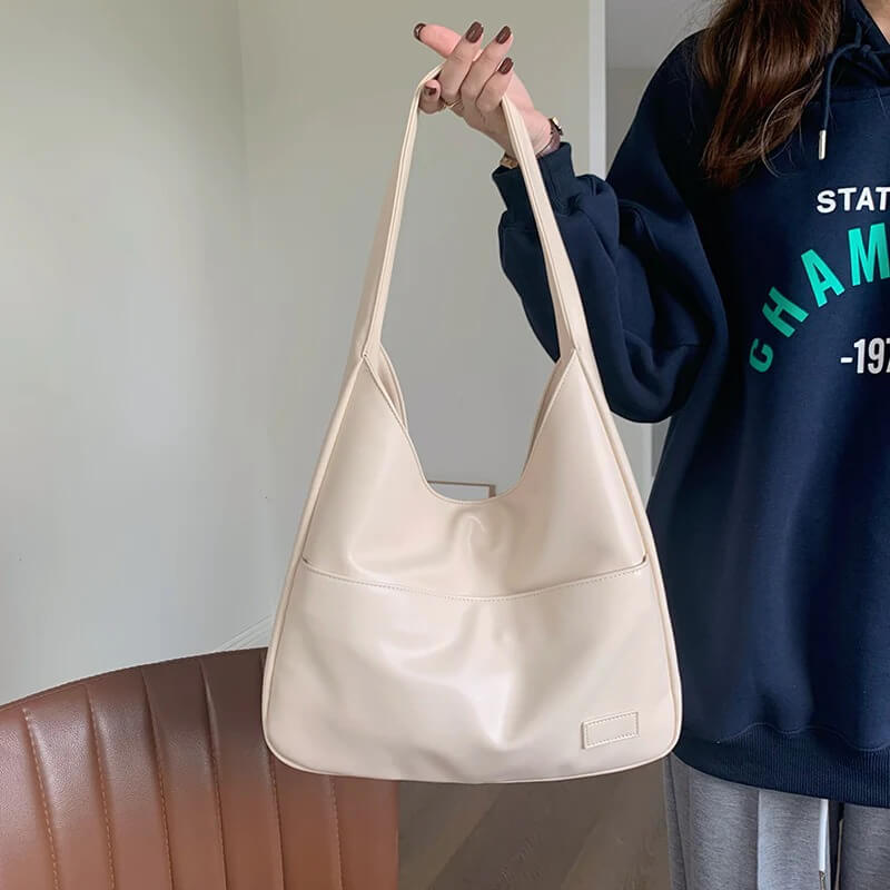 Vegan Deri Hobo-Omhängetasche Kuriertasche