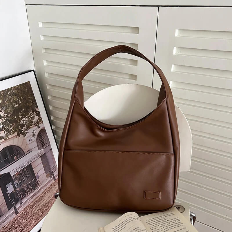 Vegan Deri Hobo-Omhängetasche Kuriertasche