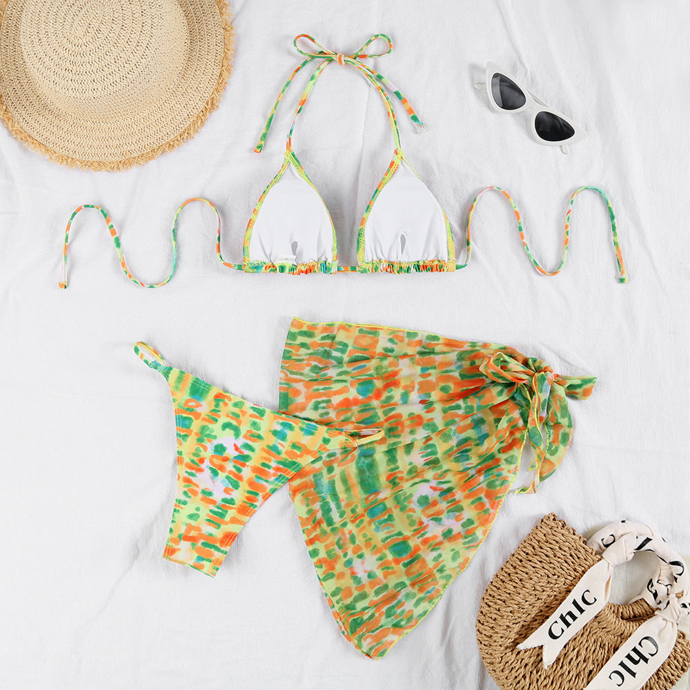 Çok Renkli Baskılı Seksiy Bikini
