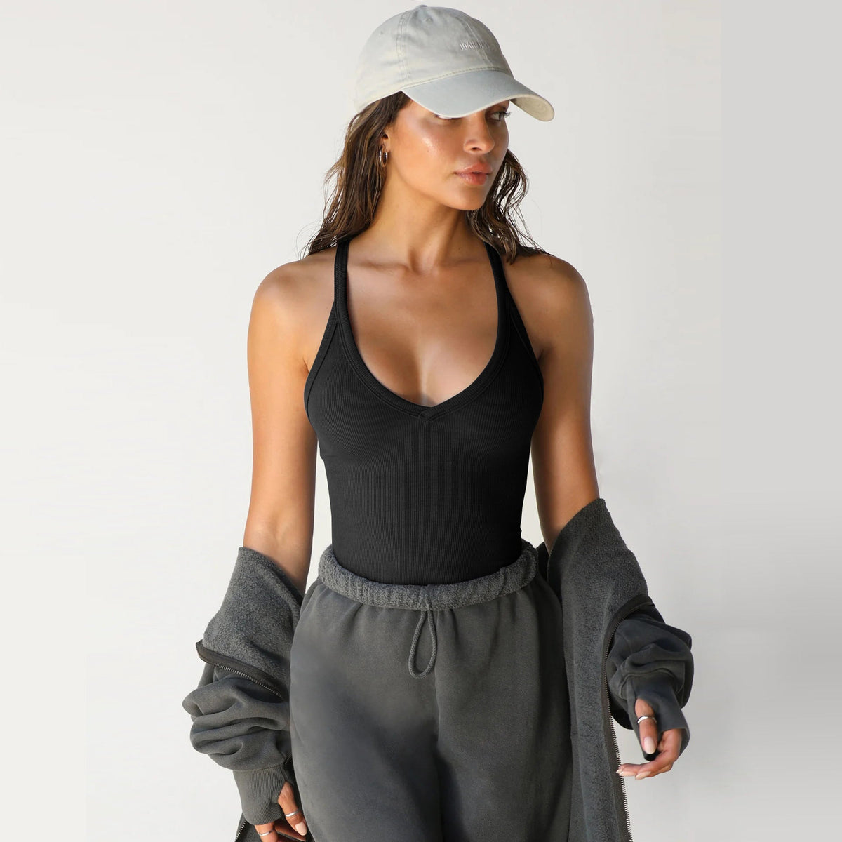 Sexy V Yaka Düz Renk Korse