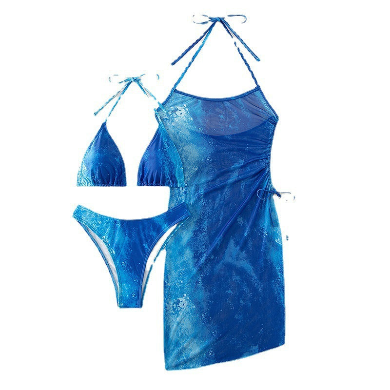 Okyanus Mavi Sırt Dekolteli Bikini
