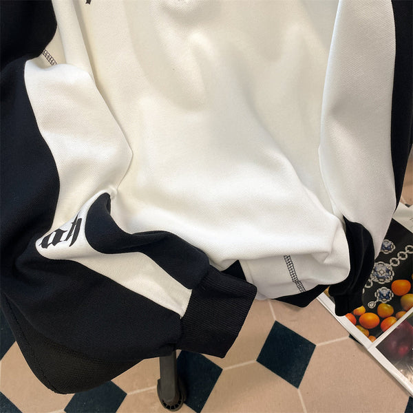 Üniforma Tarzı Polo Fermuarlı Sweatshirt