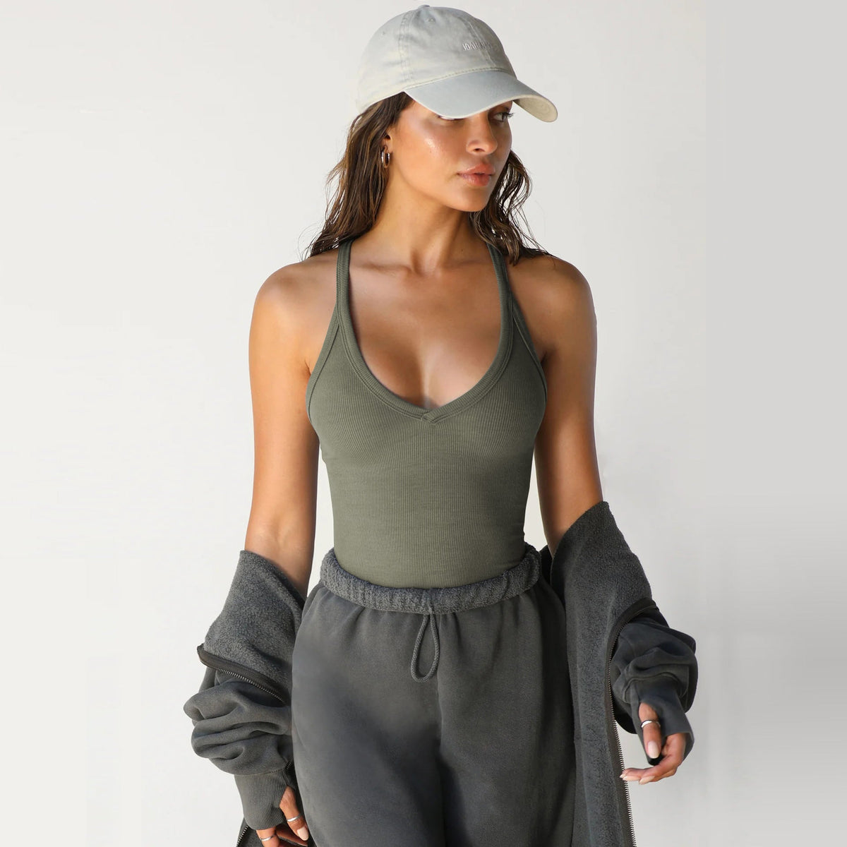 Sexy V Yaka Düz Renk Korse