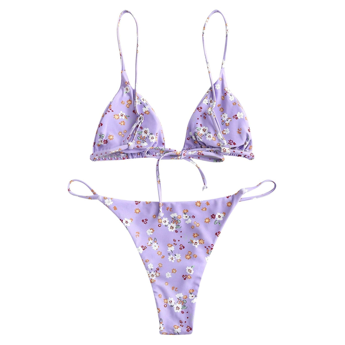 Vintage Baskılı Üç Parça Bikini