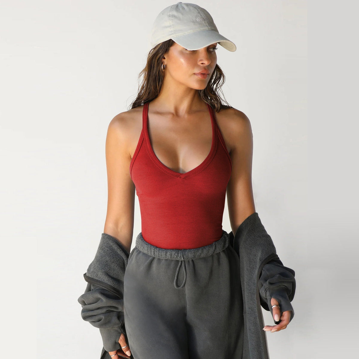 Sexy V Yaka Düz Renk Korse