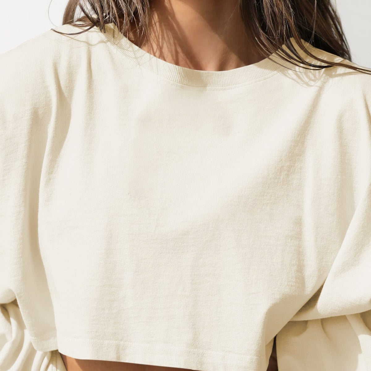 Karın Açık Oversize Örgü Sweatshirt