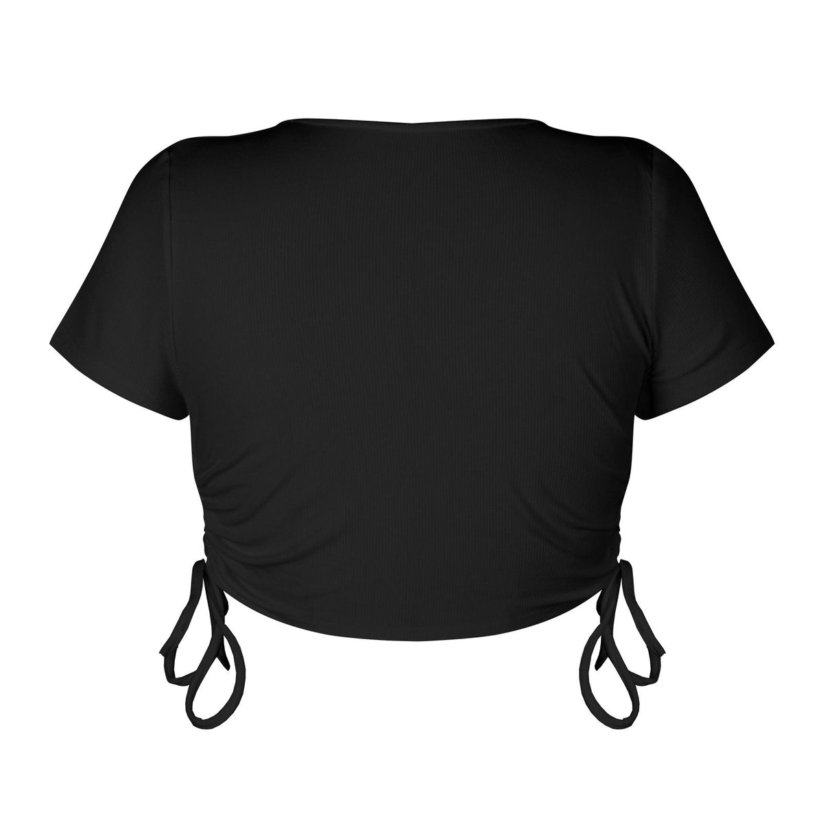 Midriff Açık Çizgili Kısa Üst