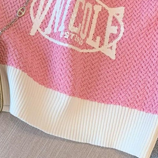 Renk bloklu Monogramlı Korse