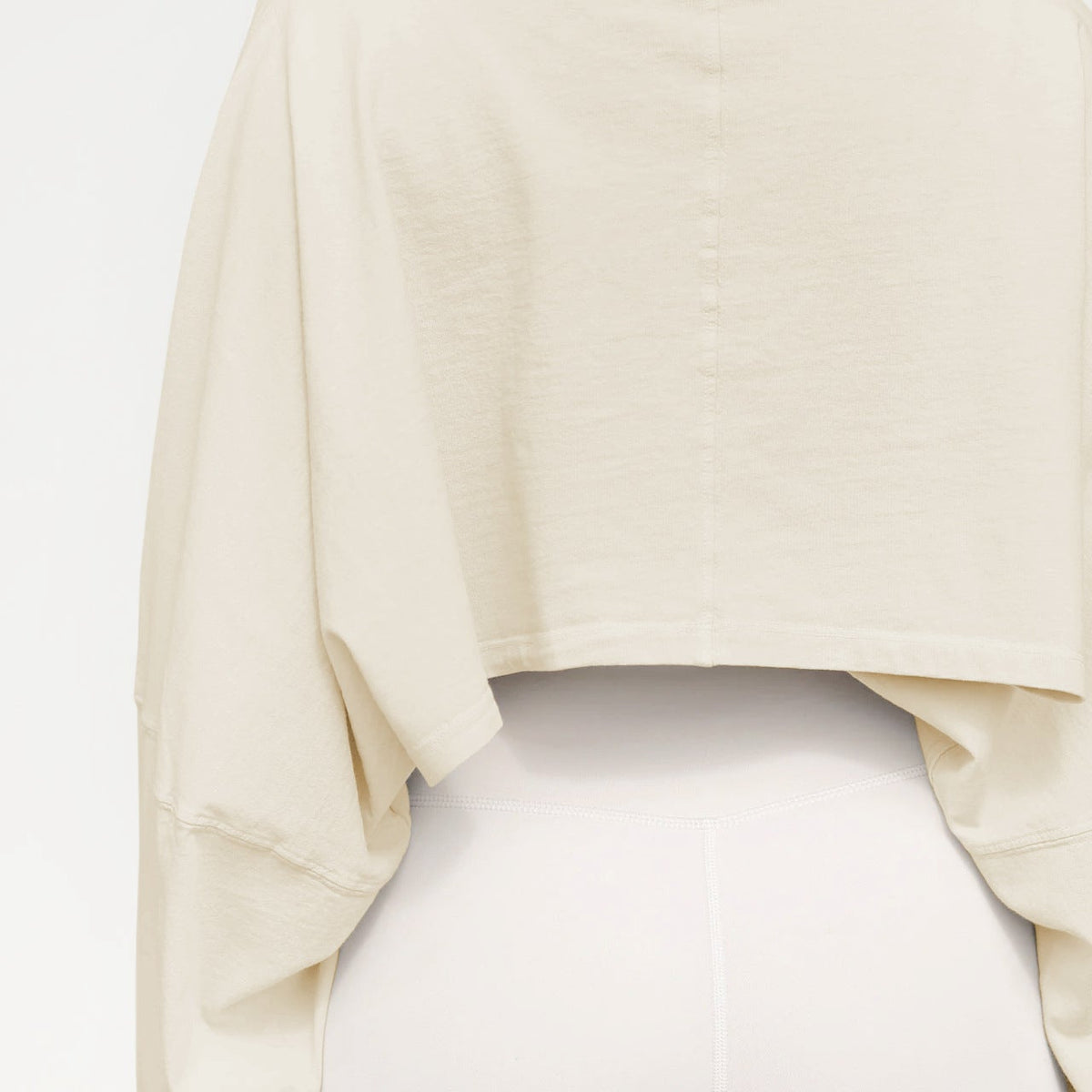 Karın Açık Oversize Örgü Sweatshirt