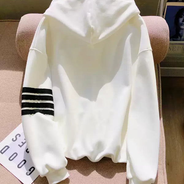 Oversized Fermuarlı Polar Kapüşonlu Sweatshirt
