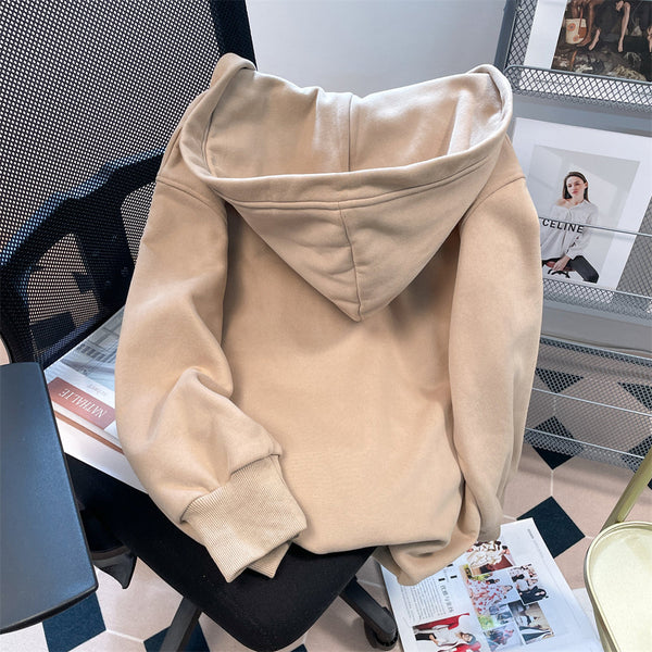 Şık V-yaka Halter Kapüşonlu Sweatshirt