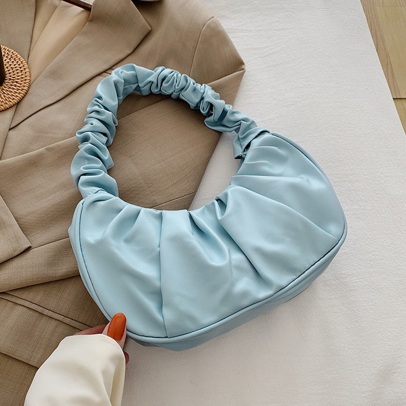 Bellachicha Kadın Çantası - PU Bulut Çantası, Alışveriş için Rahat Koltuk Altı Çanta