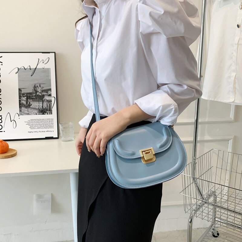 Bellachicha Yeni Trend Renkli Rahat Doku Moda Omuz-Alt Kol Çantası