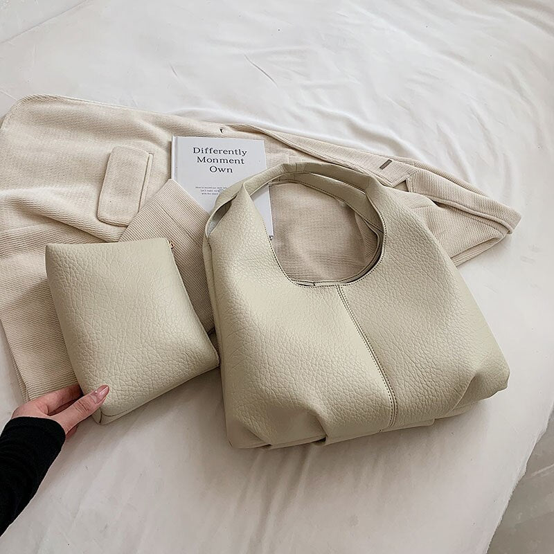 Bellachicha Sol Büyük Omuz Çantası | Kadın Çantası Retro Tote Çantalar