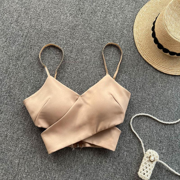 Hottie Bottoming Crossover Halter Üst