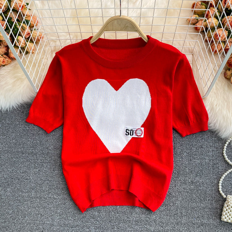 Aşk Buz İpeği Kısa Kol T-Shirt