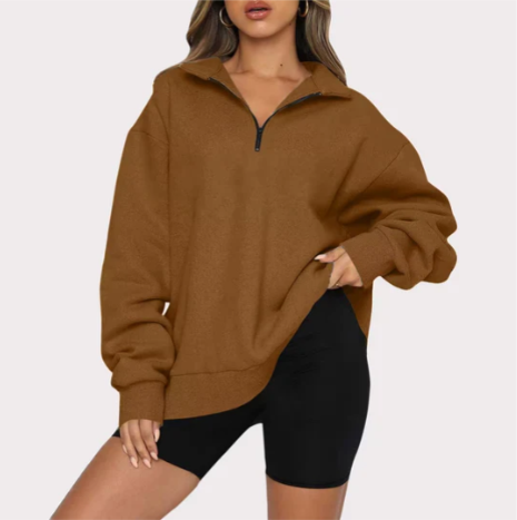 Charlotte – kadınlar için yaka detaylı sweatshirt