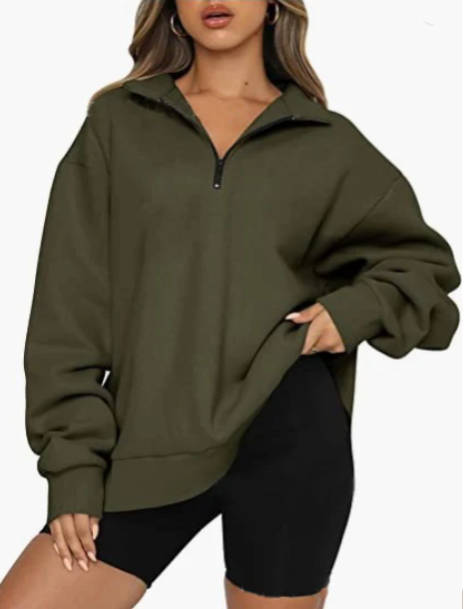 Charlotte – kadınlar için yaka detaylı sweatshirt
