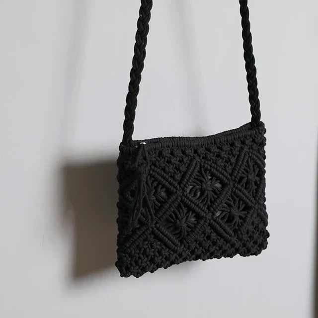 Bellachicha – Kadınlar için Dokuma Hasır Boho Omuz Çantası