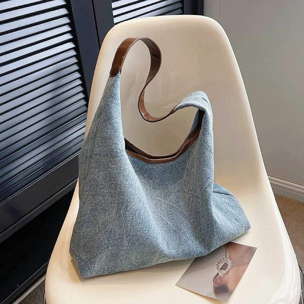 Kadife Desenli Denim