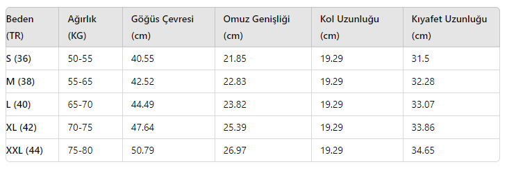 KADIN HIRKA-YELEK TH1301